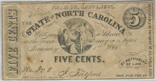 NC 5 cents 